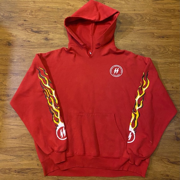 Vintage 1986 Harley Davidson Cpi hoodie California Performance Iron sweater L - Picture 5 of 9